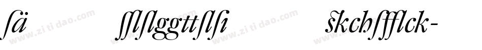 DTLProkyonST Italic字体转换
